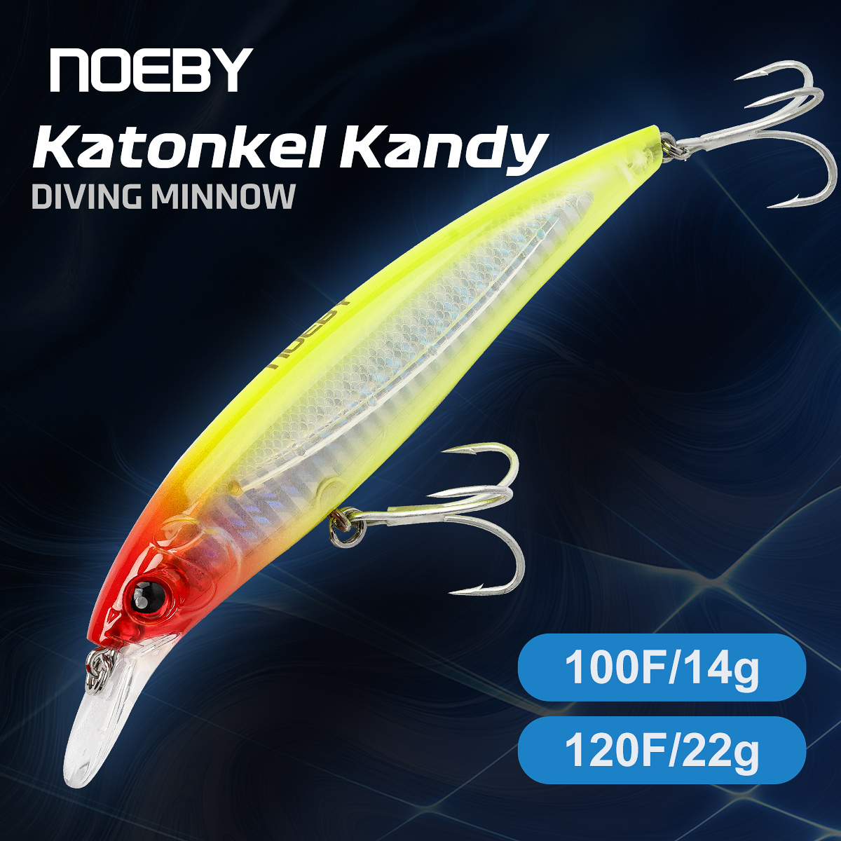 Fishing Lure Topwater - NOEBY ミノー釣り用ルアー 100mm 14g 120mm 22g