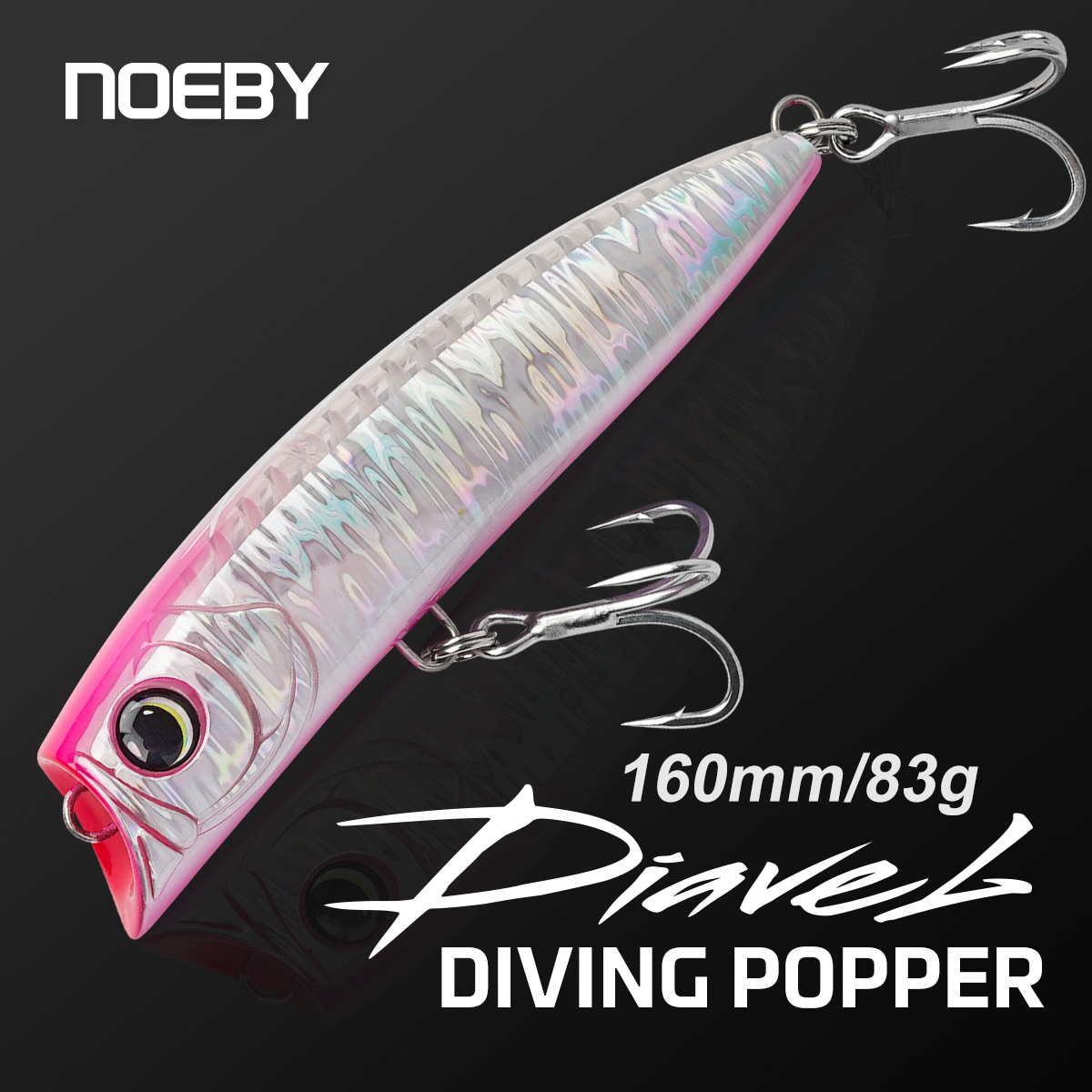 Fishing Lure Popper - Noeby ダイビングポッパーフィッシングルアー 160mm 83g フローティングポッパー サーフェスウォブラー