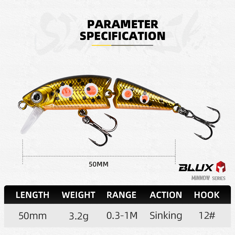 BLUX DR.ミノー ジョイント 50S スイムベイト 5 - Fishing Lure Swimbait のレビューと価格