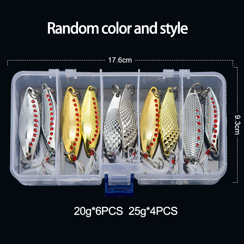 金属スプーンスピナー釣りルアー 5 グラム 7 グラム 10 - Fishing Lure Crankbait のレビューと価格