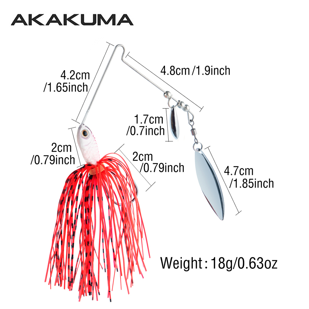 4個入り 18g スピナーベイト フィッシングルアー ダブル - Fishing Lure Blade Bait のレビューと価格