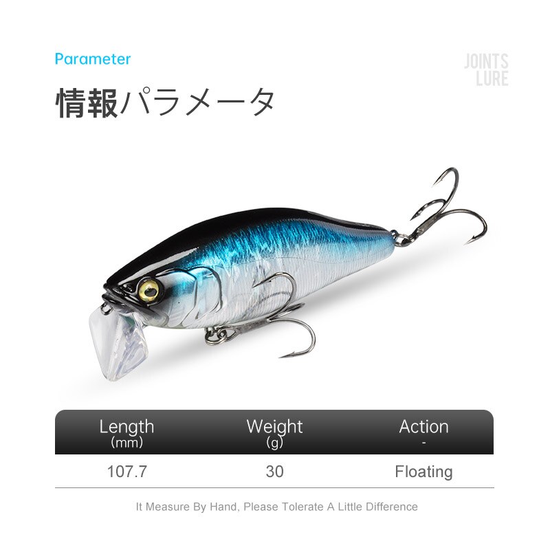 I-JACK ミノー釣りルアー 107.7 ミリメートル 3 - Fishing Lure Topwater のレビューと価格