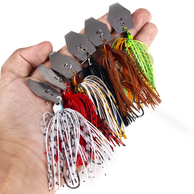6 ピース/セットチャターベイト釣りルアーキットスピナー釣り - Fishing Lure Soft Plastic のレビューと価格