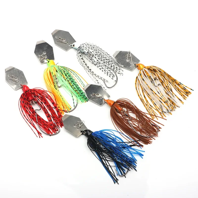 6 ピース/セットチャターベイト釣りルアーキットスピナー釣り - Fishing Lure Soft Plastic のレビューと価格