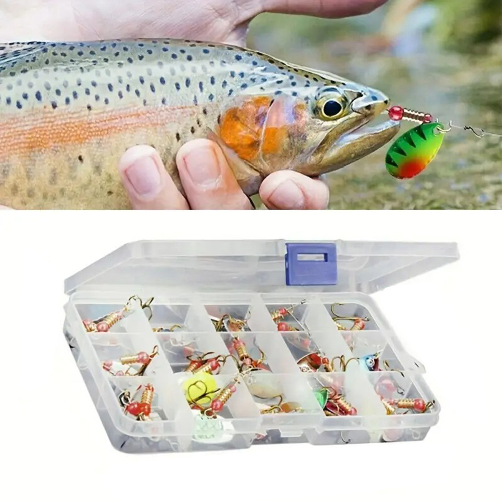 30個入りメタルスプーンスピナーフィッシングルアー、トレブル - Fishing Lure Crankbait のレビューと価格