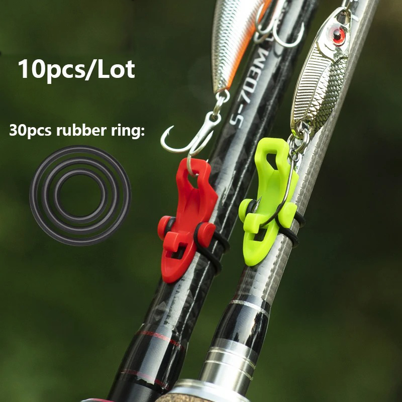 10-30 個釣り竿ポールフックキーパールアーベイトホルダー - Fishing Lure Jig のレビューと価格